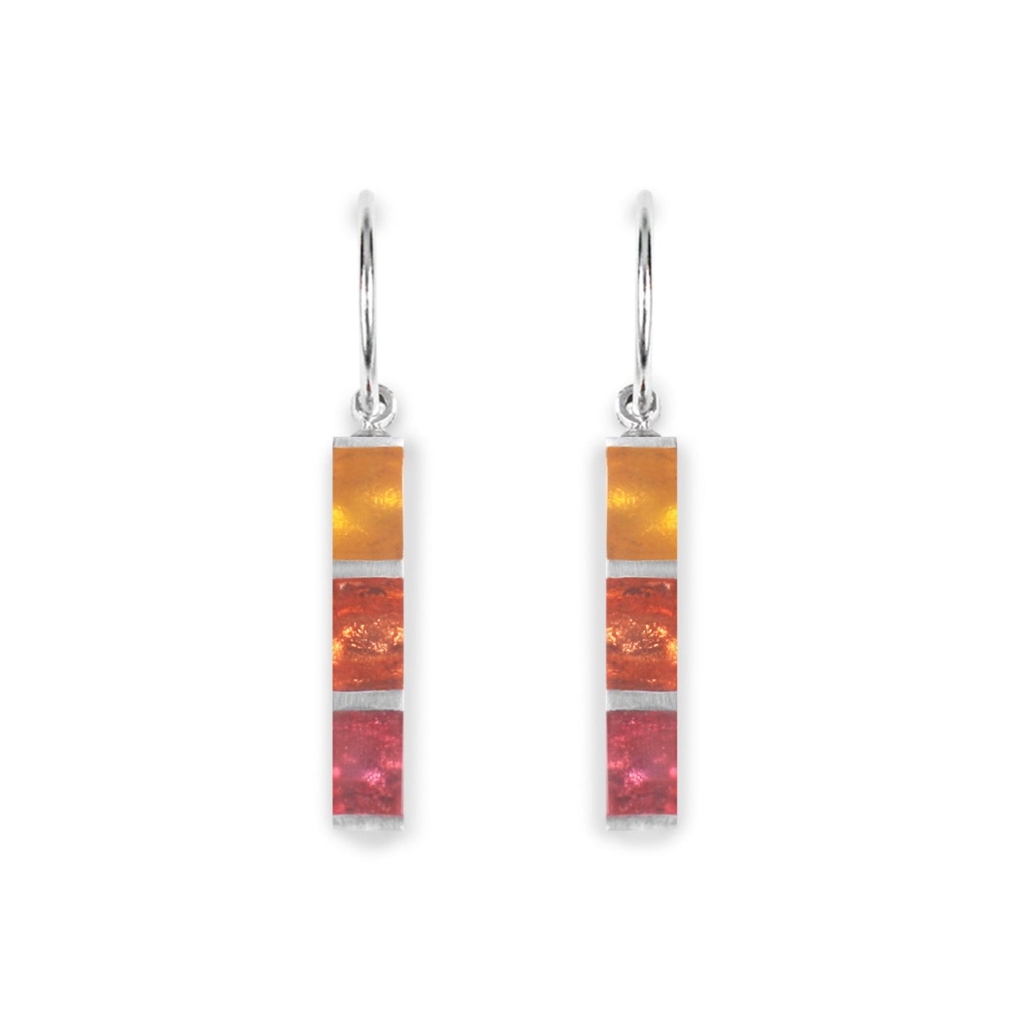 Carnival Pewter Stripes Creole Earrings | The Jewellery Stop