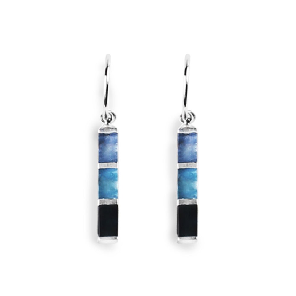 Ice Pewter Stripes Creole Earrings | The Jewellery Stop