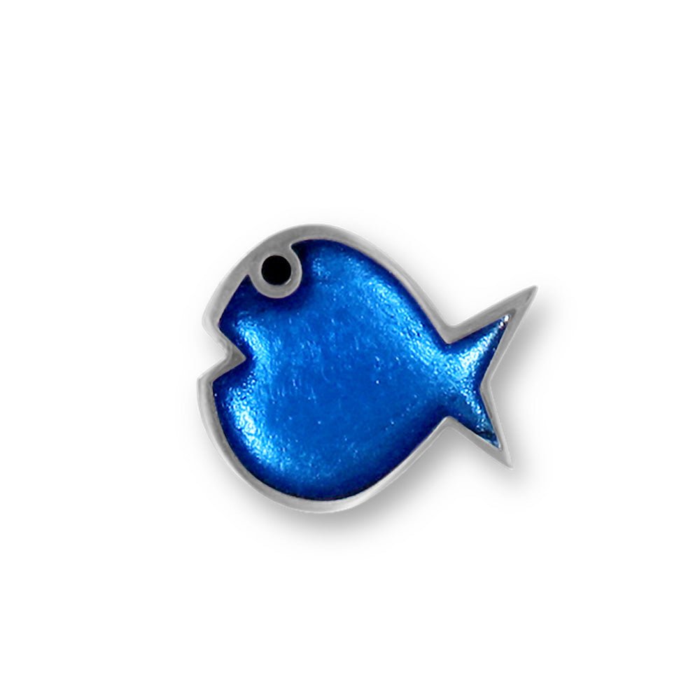 Blue Bubble Fish Brooch | The Jewellery Stop