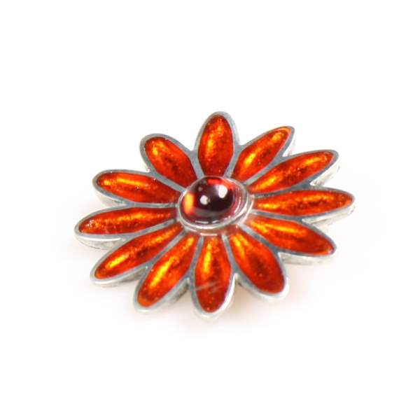 Orange Daisy Brooch | The Jewellery Stop