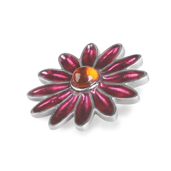 Pink Daisy Brooch | The Jewellery Stop