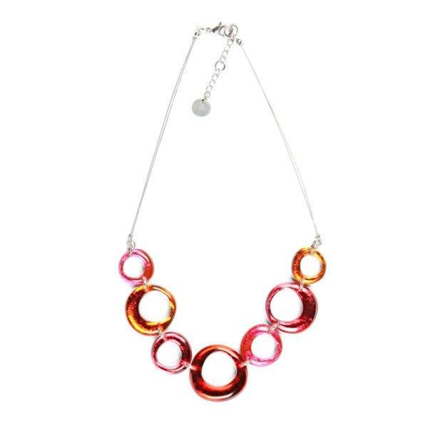 Fiesta Hollow Circles Necklace | The Jewellery Stop