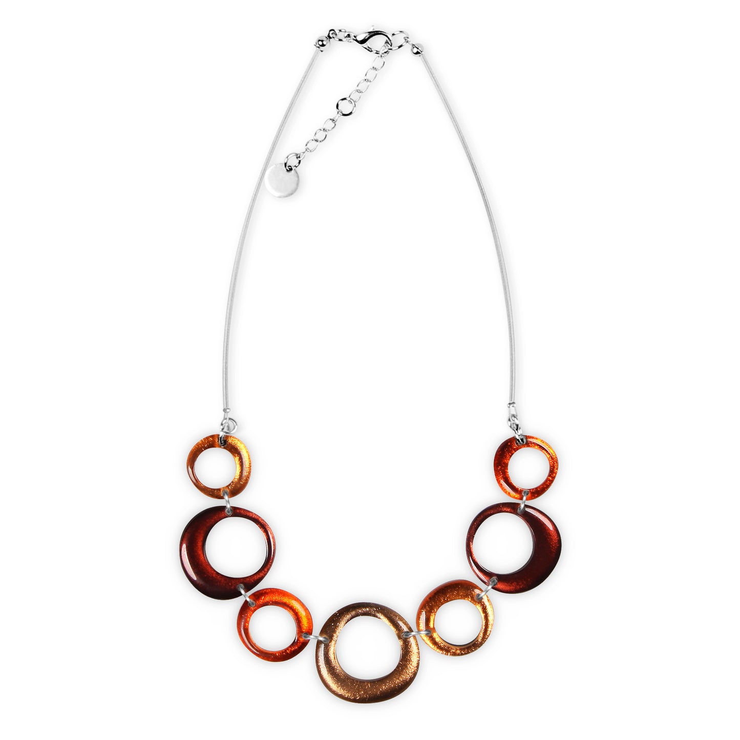 Spice Hollow Circles Necklace | The Jewellery Stop