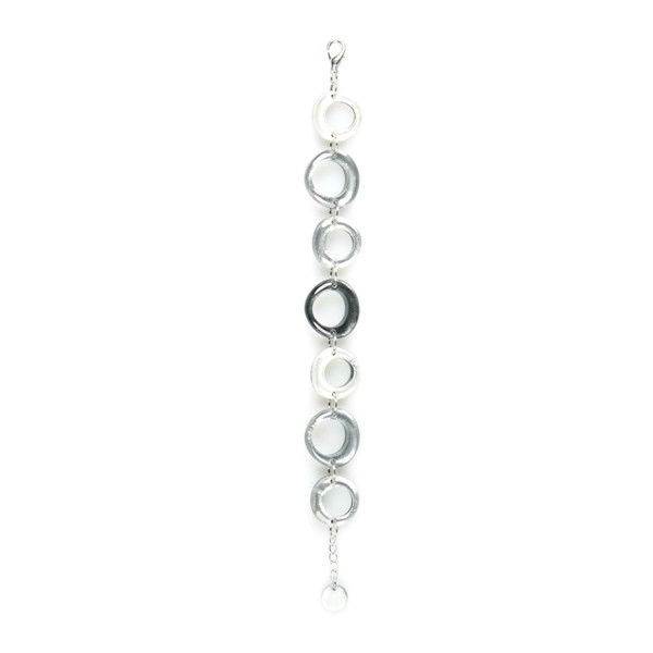 Steel Hollow Circles Bracelet | The Jewellery Stop