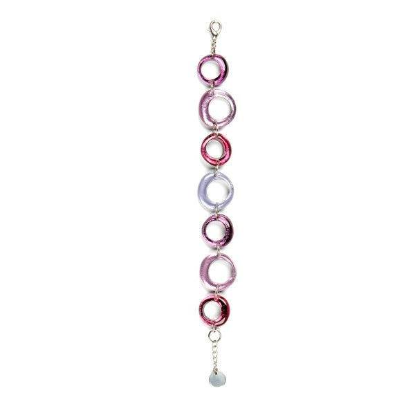Violet Hollow Circles Bracelet | The Jewellery Stop