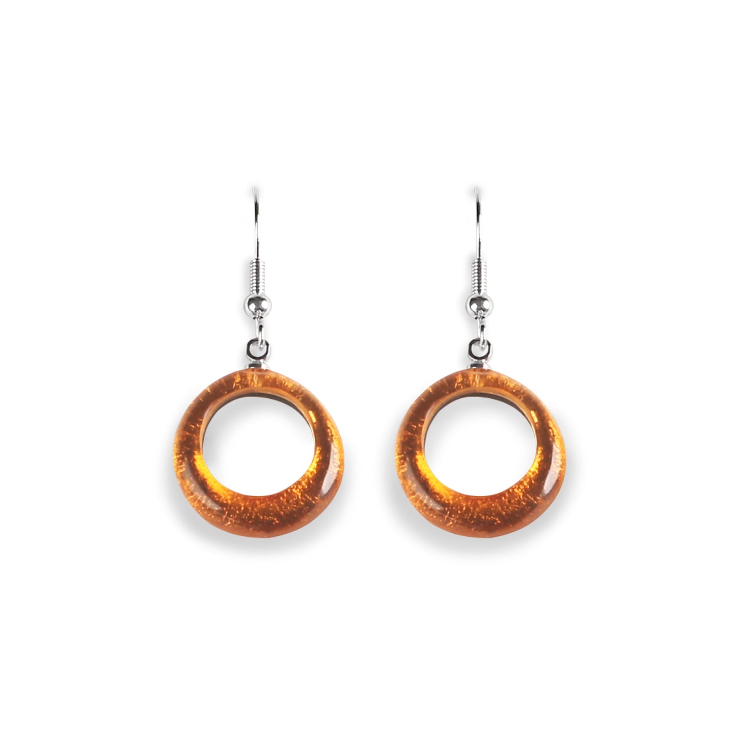 Chilli Hollow Circles Fish Hook Earrings | The Jewellery Stop