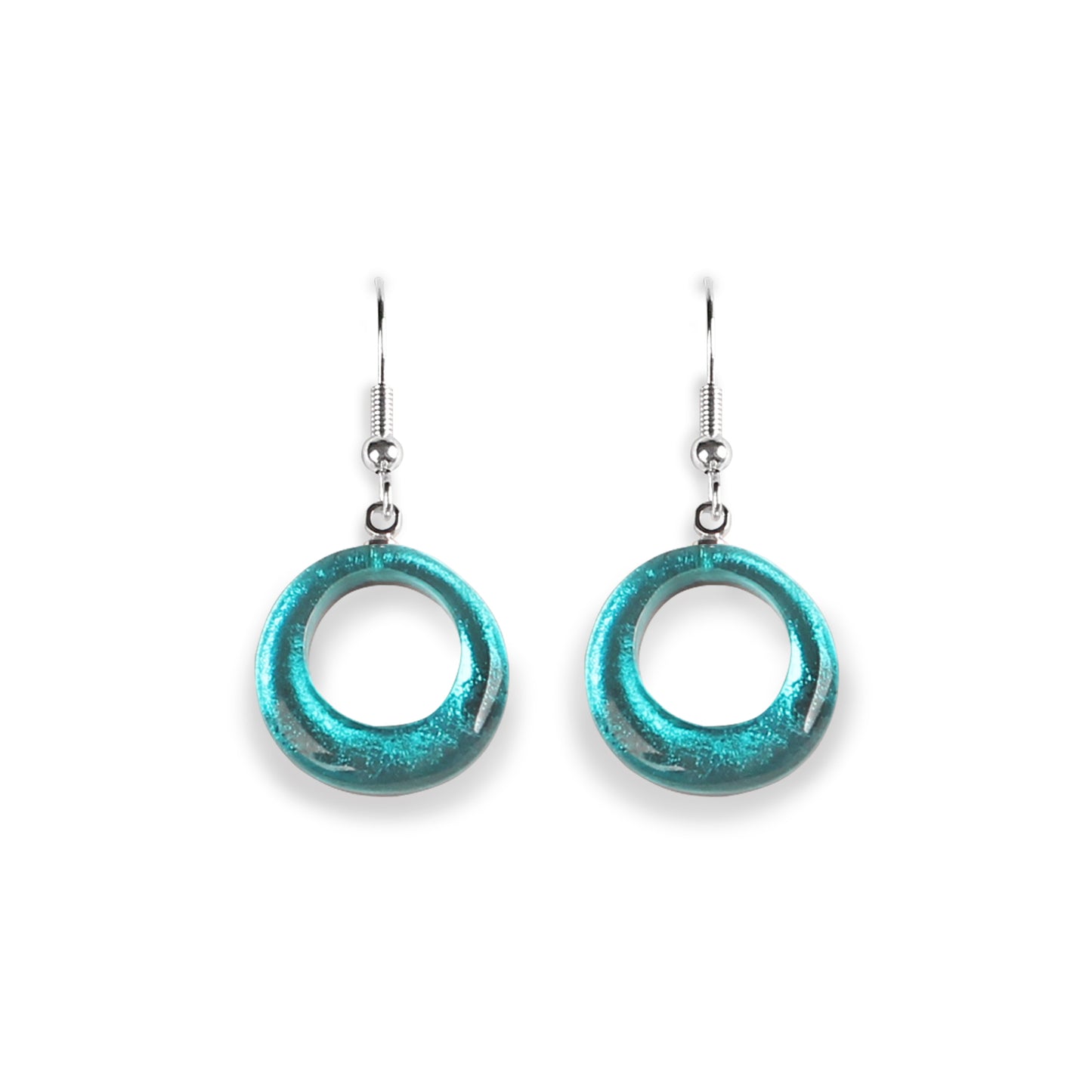 Riviera Hollow Circles Fish Hook Earrings | The Jewellery Stop