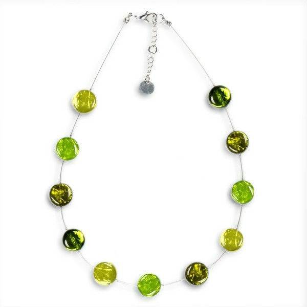 Peridot Buttons Necklace | The Jewellery Stop