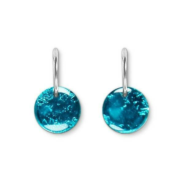 Peacock Buttons Creole Earrings | The Jewellery Stop