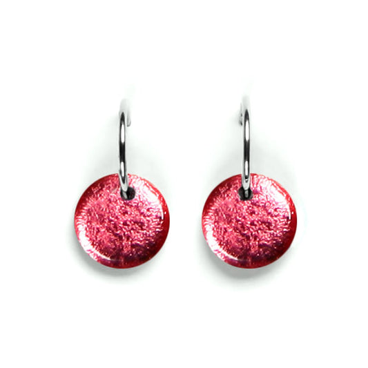 Rose Buttons Creole Earrings | The Jewellery Stop