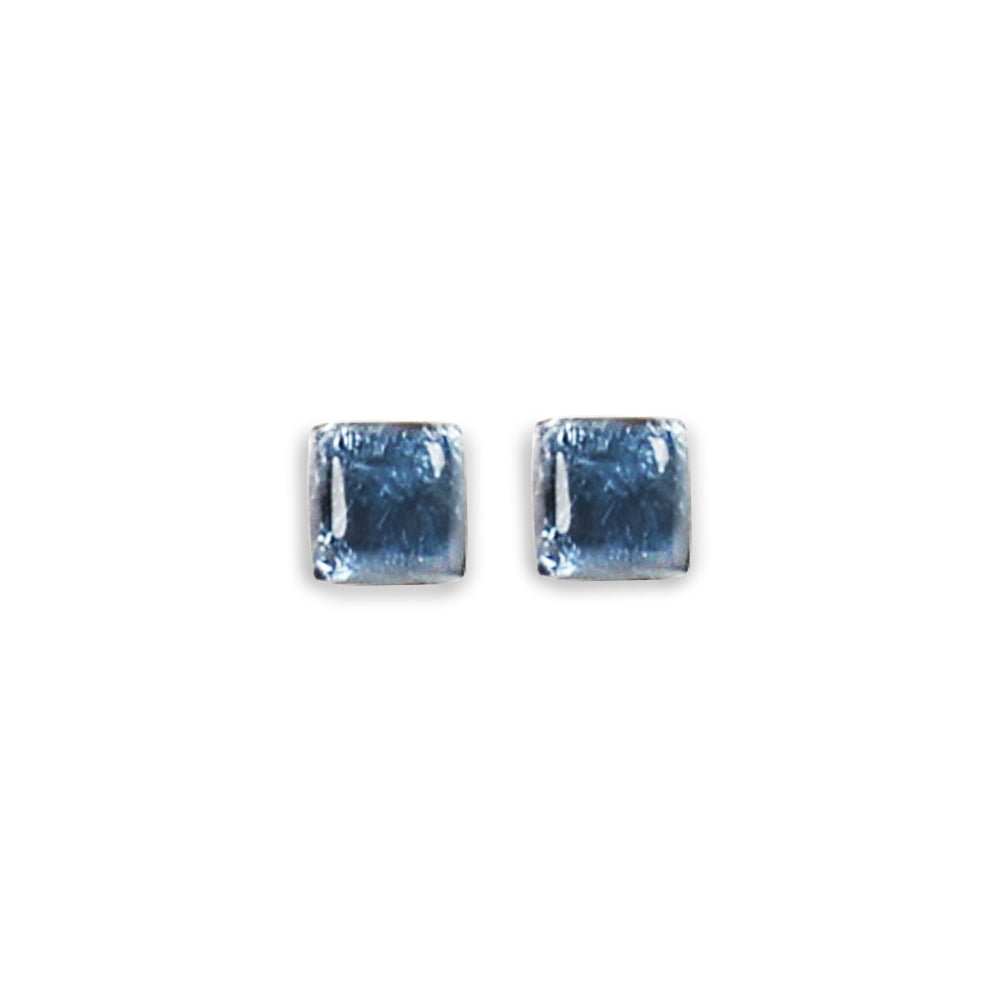 Denim Antique Square Stud Earrings | The Jewellery Stop