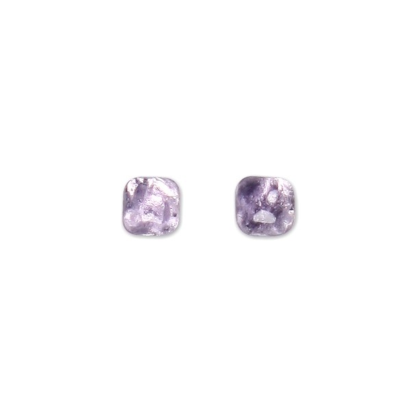 Lilac Antique Square Stud Earrings | The Jewellery Stop