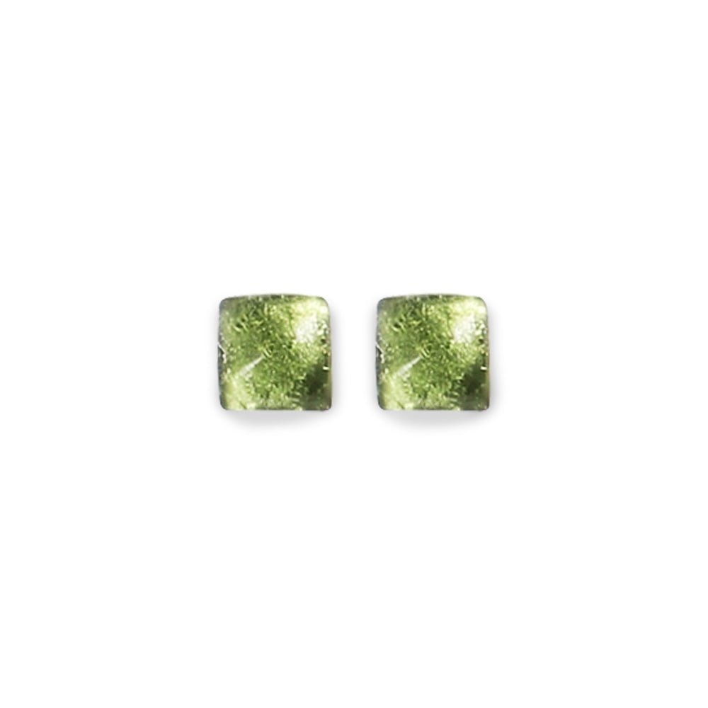 Moss Antique Square Stud Earrings | The Jewellery Stop