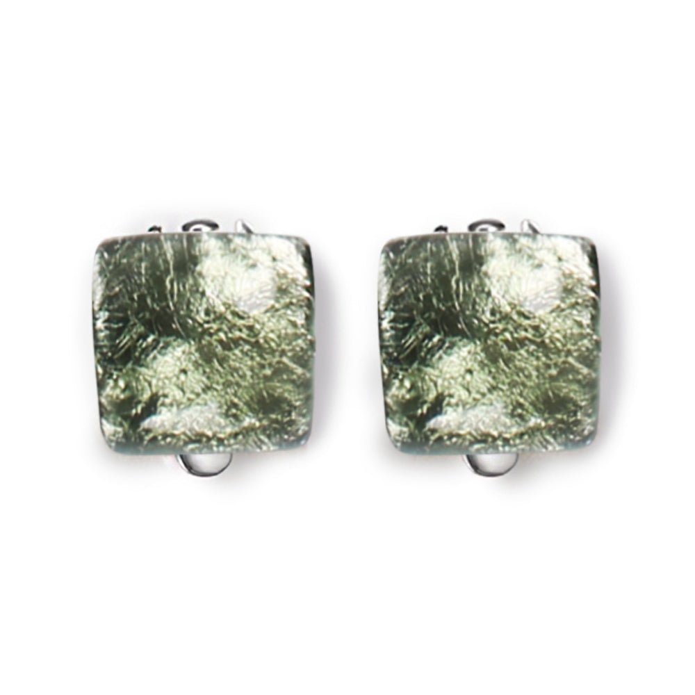Pear Antique Square Clip Earrings | The Jewellery Stop
