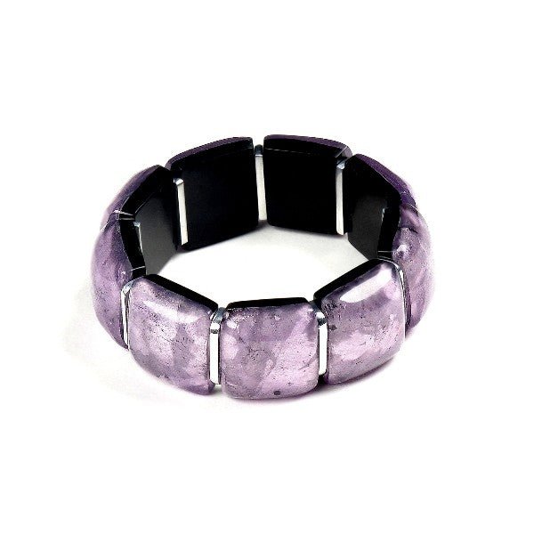 Lilac Antique Square Bangle | The Jewellery Stop
