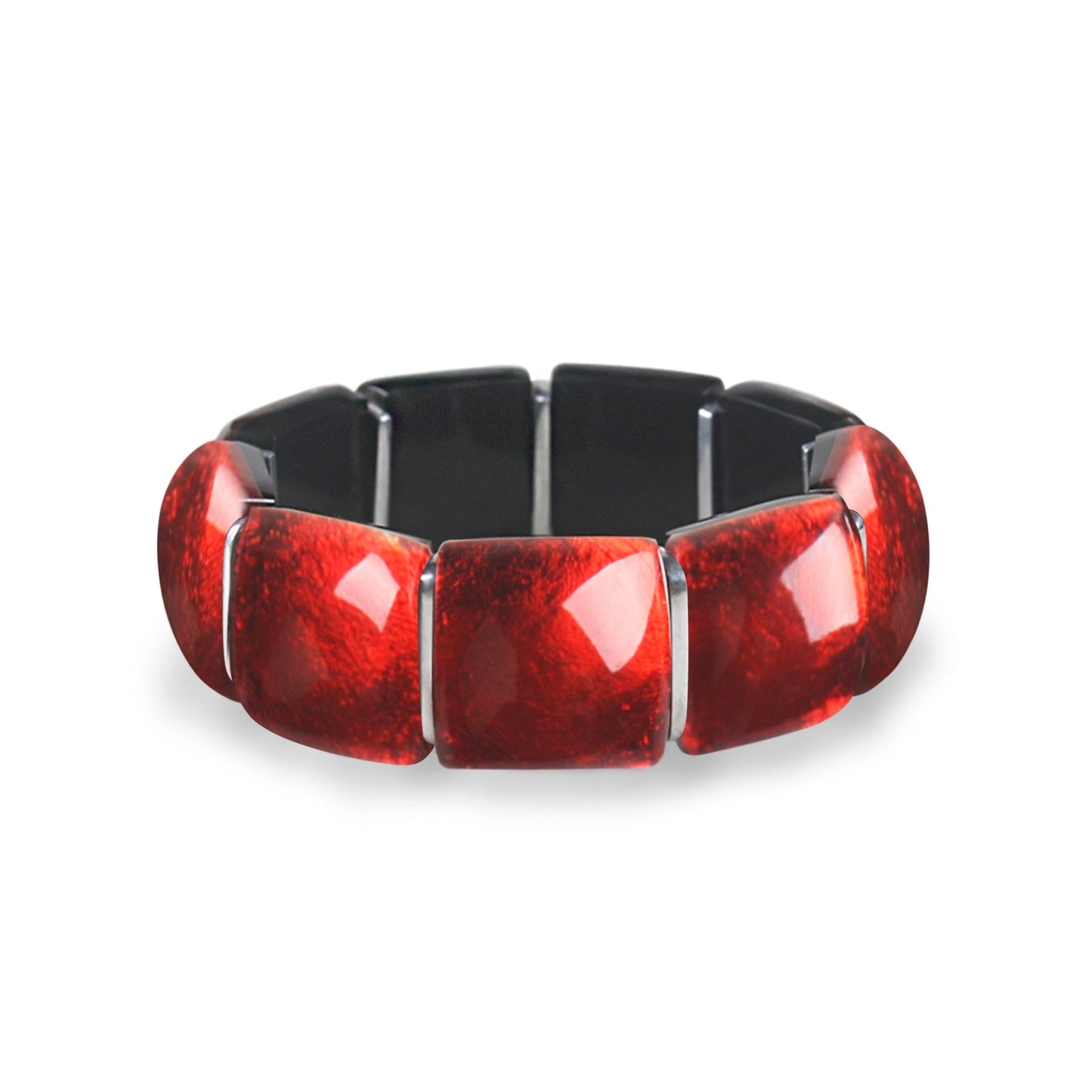 Scarlet Antique Square Bangle | The Jewellery Stop