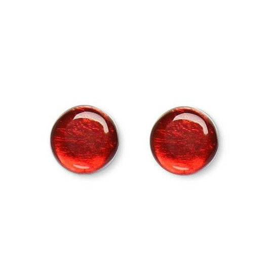 Cerise Buttons Stud Earrings | The Jewellery Stop