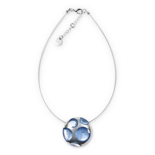Ice Domed Circle Polka dot Pendant | The Jewellery Stop