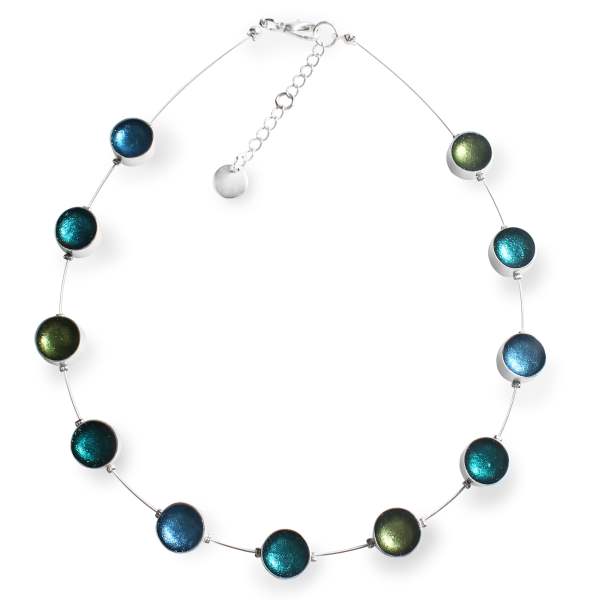 Jade Metal Buttons Necklace | The Jewellery Stop