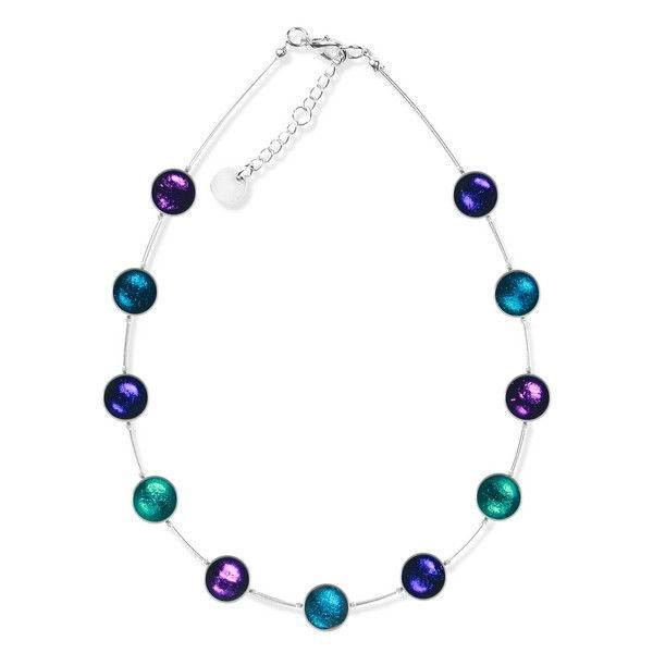 Peacock Metal Buttons Necklace | The Jewellery Stop