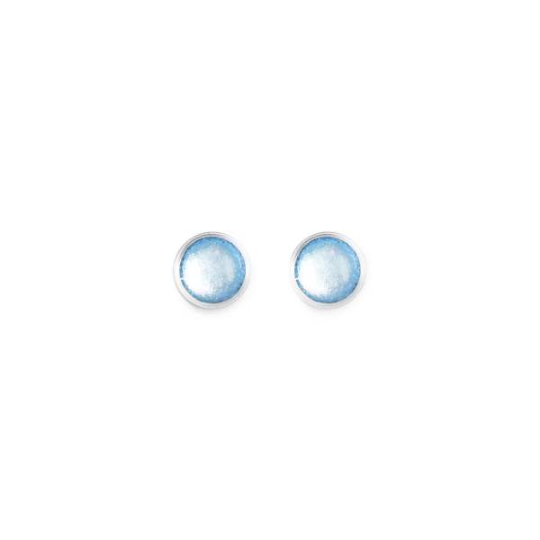 Ice Metal Buttons Small Stud Earrings | The Jewellery Stop