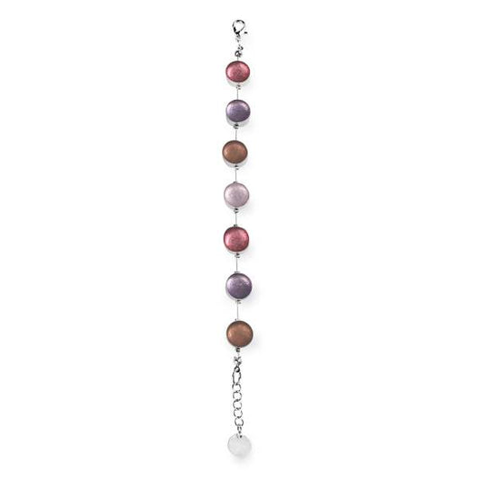 Blush Metal Buttons Bracelet | The Jewellery Stop