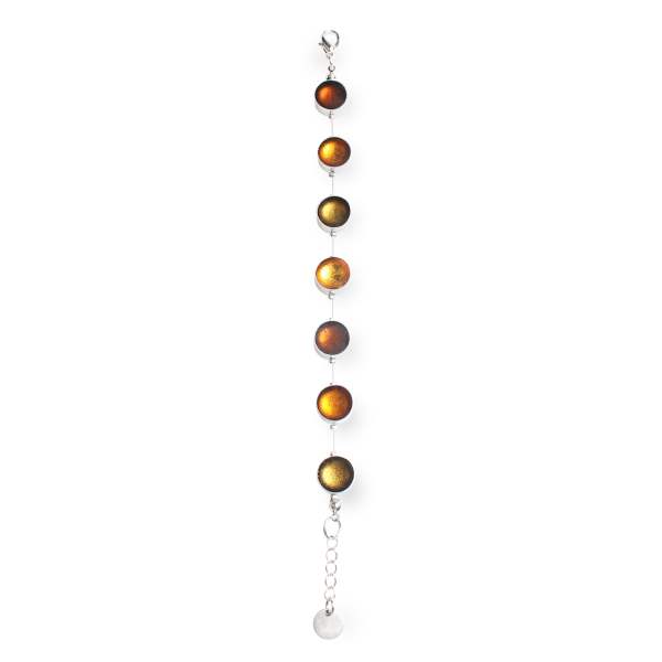 Mustard Metal Buttons Bracelet | The Jewellery Stop