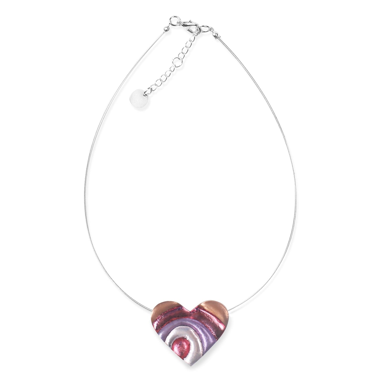 Blush Heart Swirl pendant | The Jewellery Stop