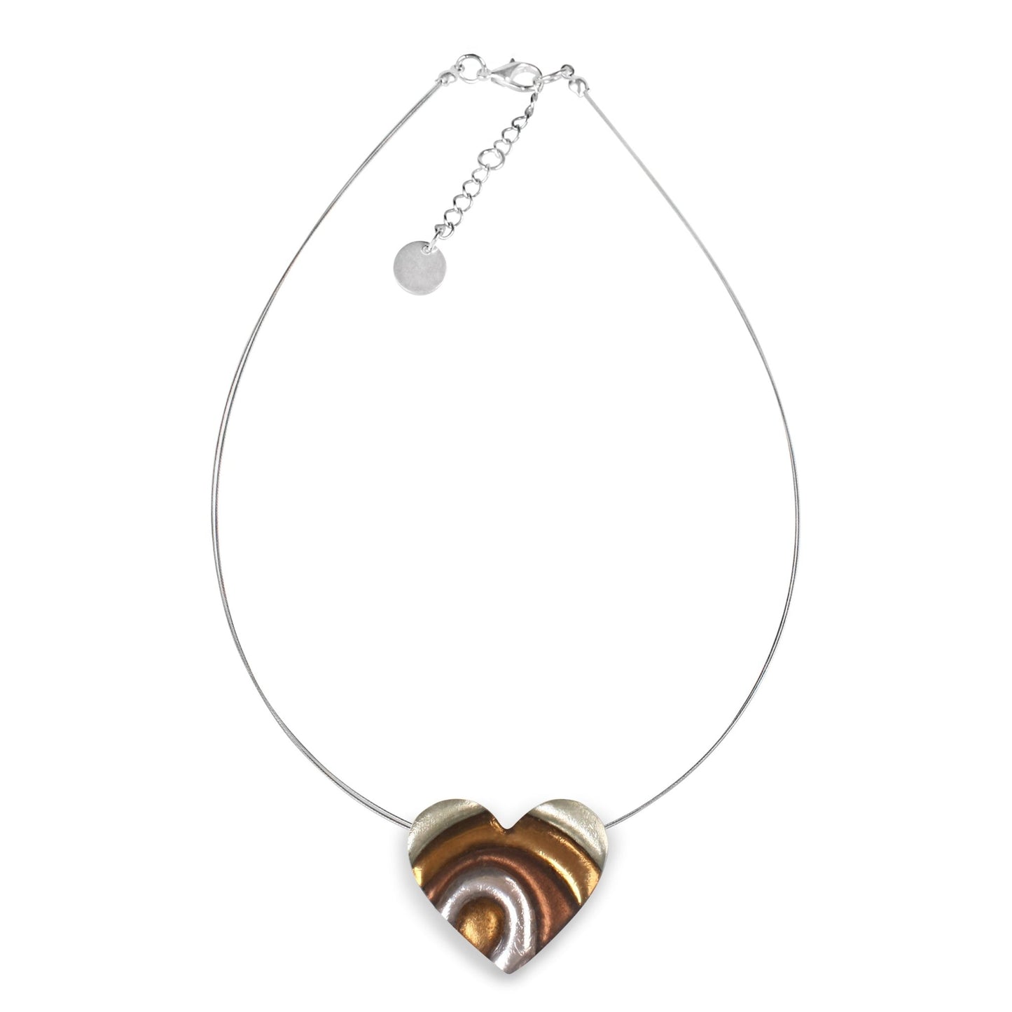 Mink Heart Swirl pendant | The Jewellery Stop