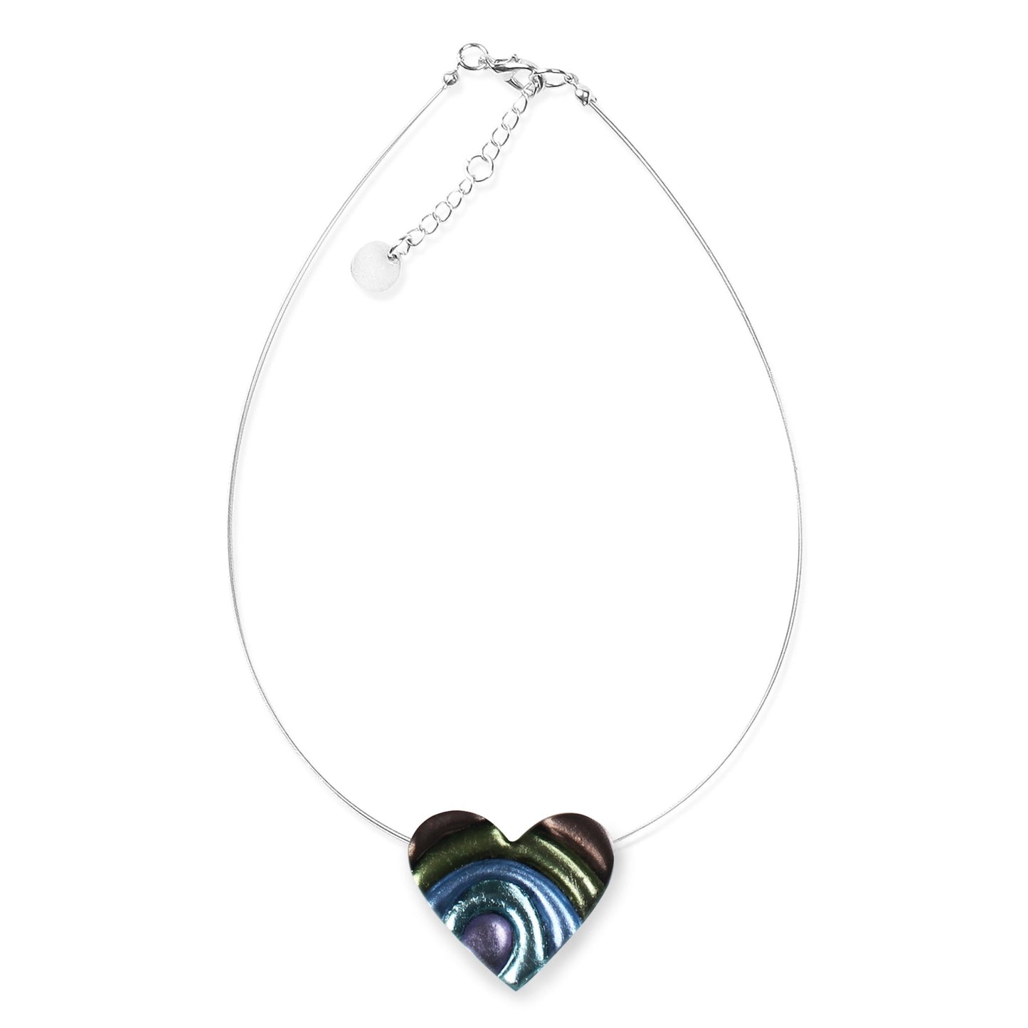 Pear Heart Swirl pendant | The Jewellery Stop
