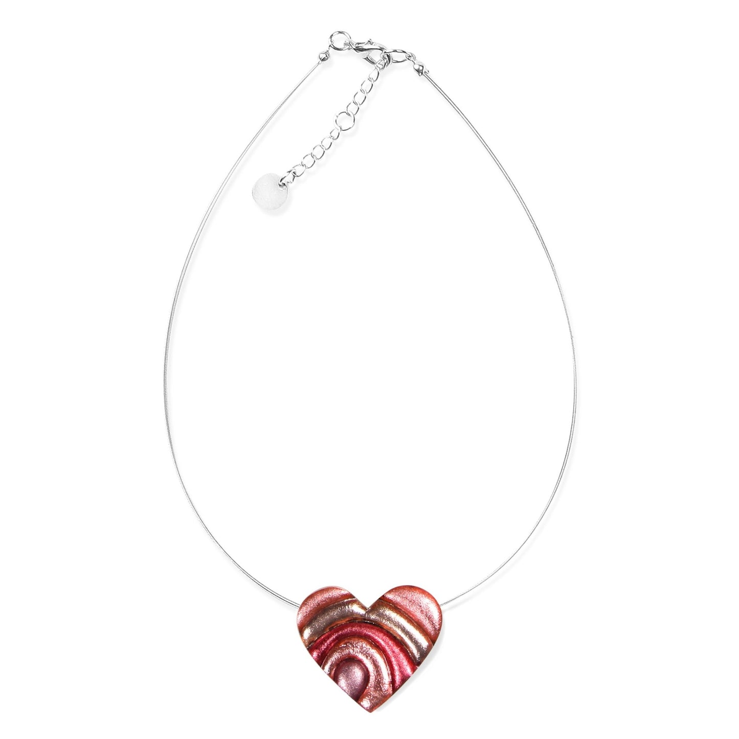 Rose Heart Swirl pendant | The Jewellery Stop