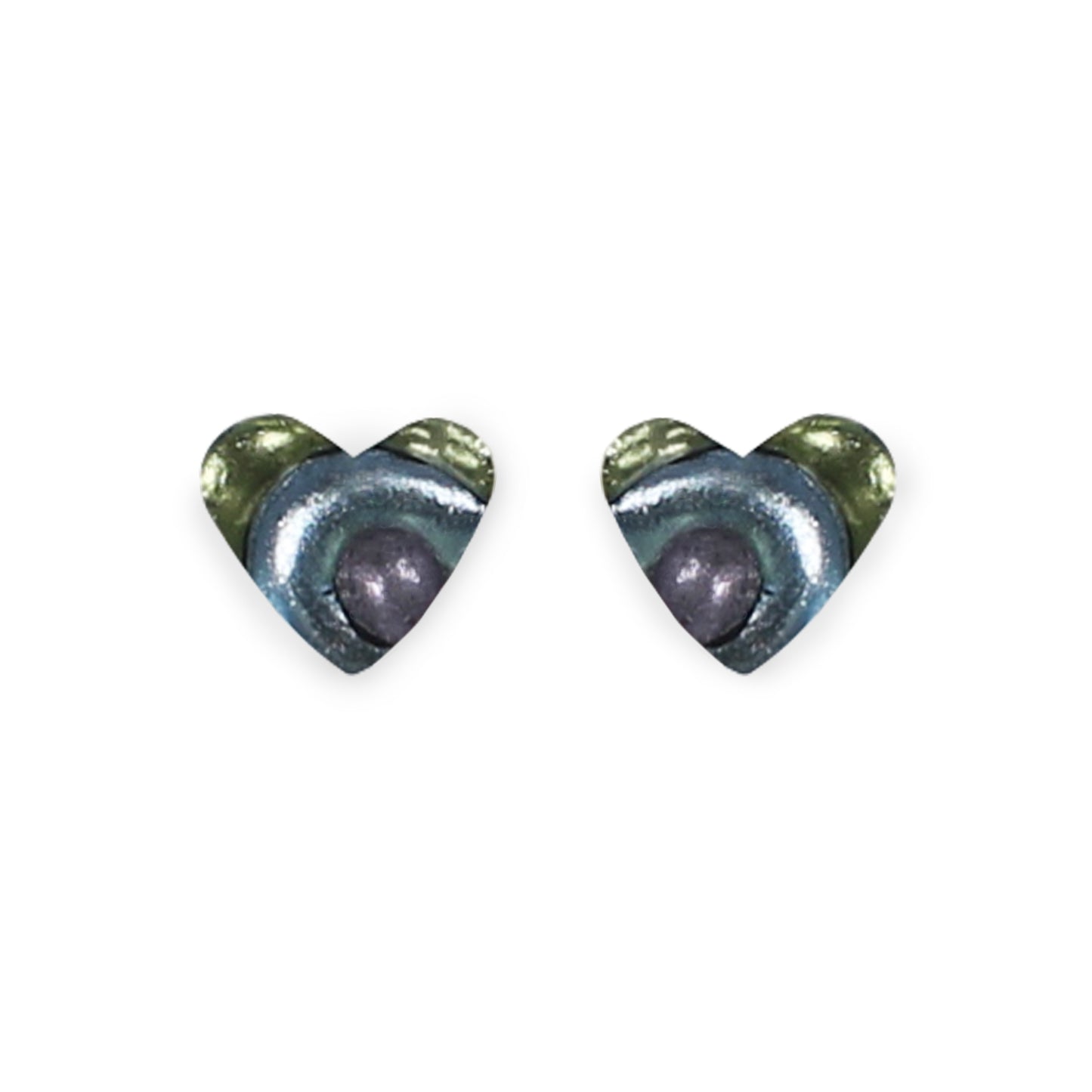 Pear Heart Swirl Stud Earrings | The Jewellery Stop