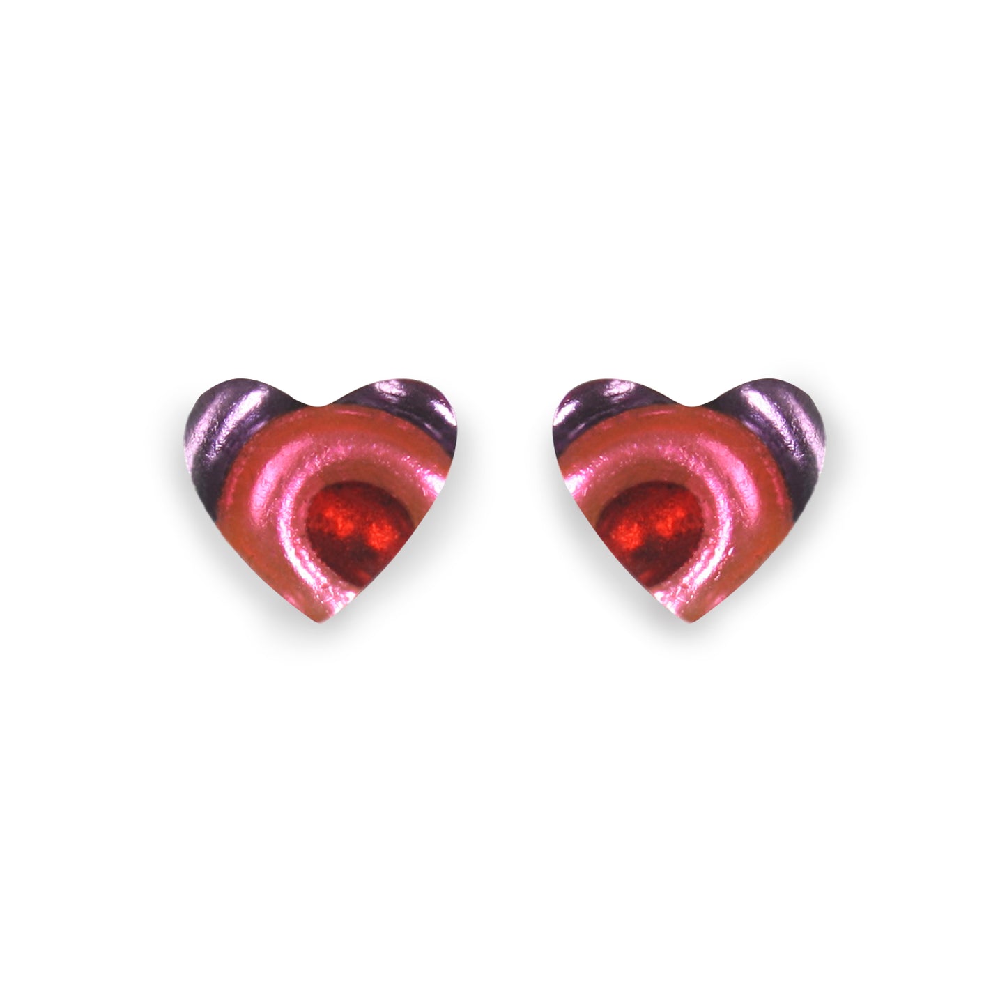Trifle Heart Swirl Stud Earrings | The Jewellery Stop