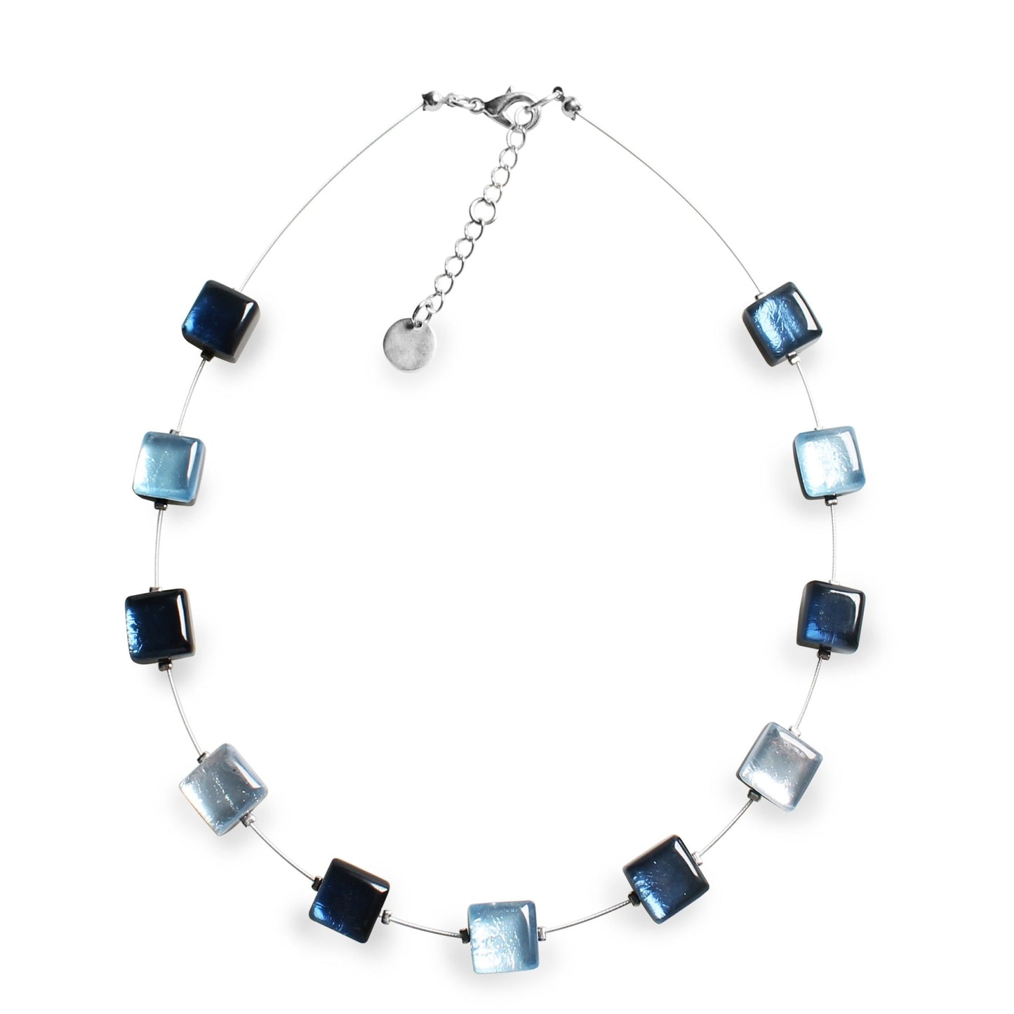 Ice Square Buttons Necklace | The Jewellery Stop