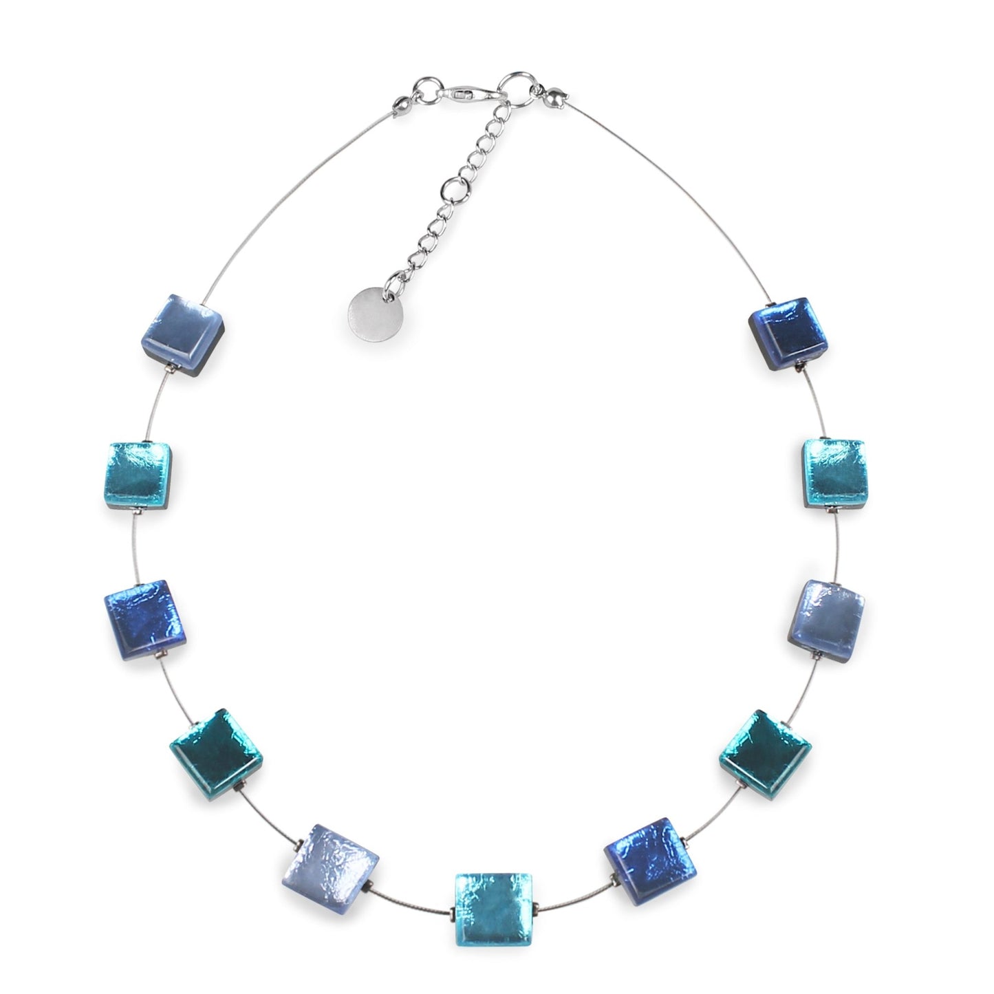 Riviera Square Buttons Necklace | The Jewellery Stop