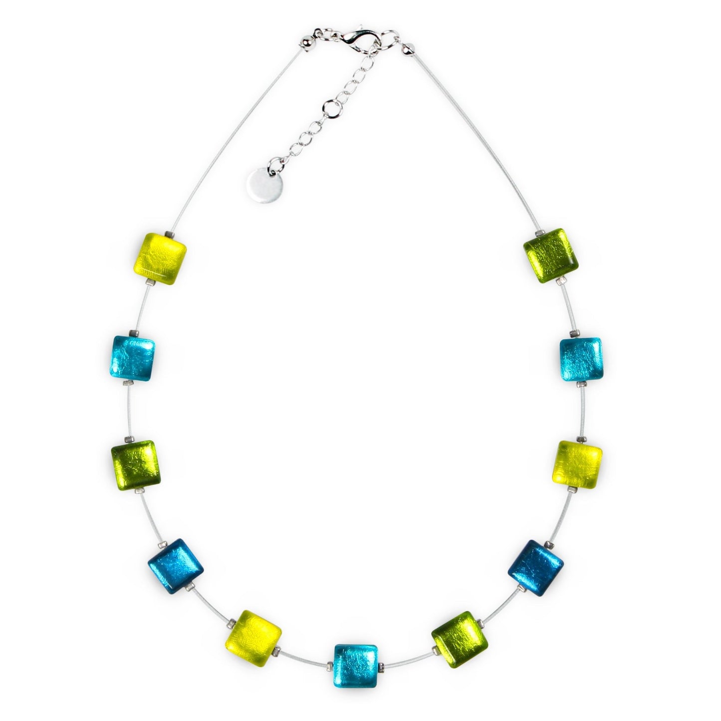 Seaweed Square Buttons Necklace | The Jewellery Stop