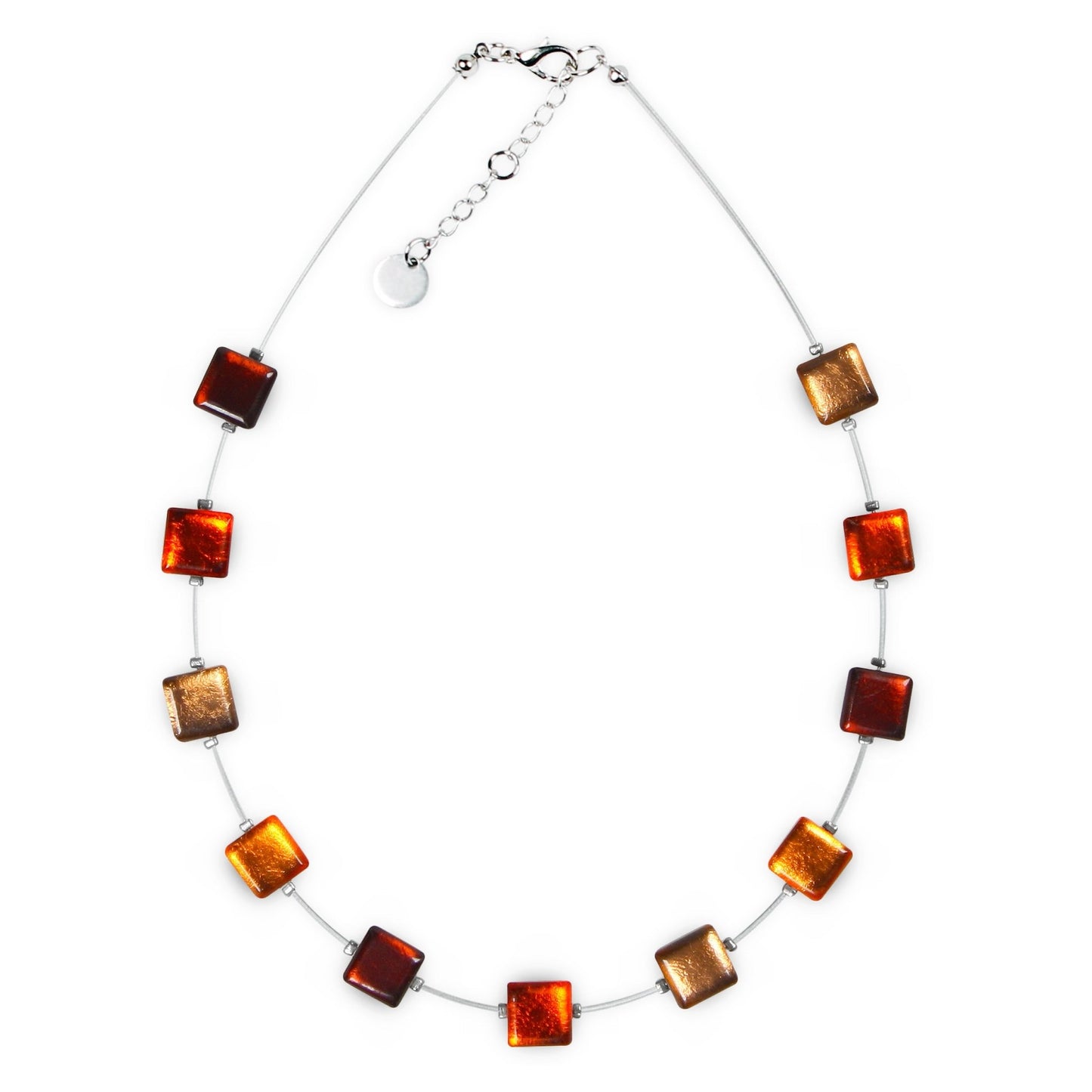 Spice Square Buttons Necklace | The Jewellery Stop
