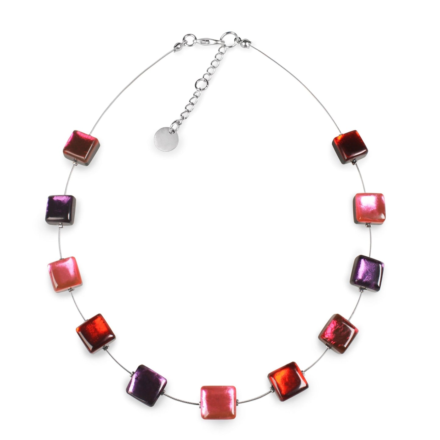 Trifle Square Buttons Necklace | The Jewellery Stop