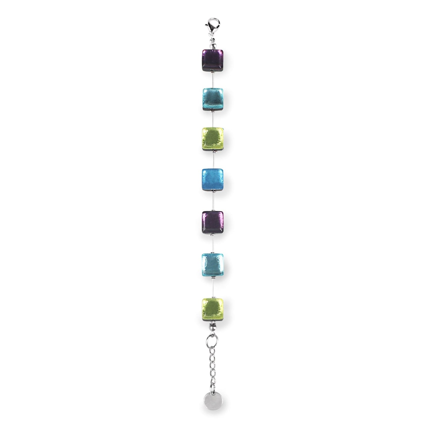 Kingfisher Square Buttons Bracelet | The Jewellery Stop
