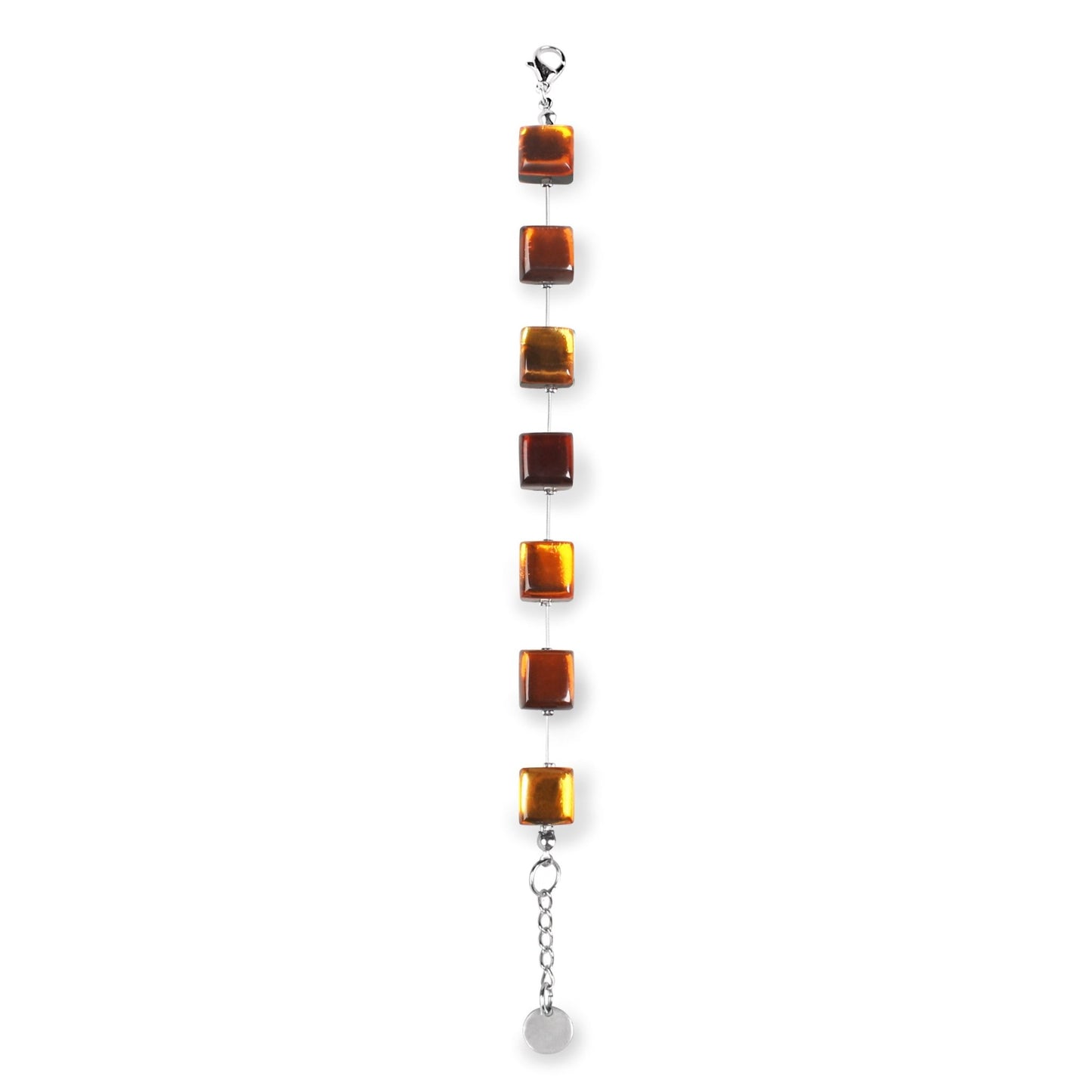 Paprika Square Buttons Bracelet | The Jewellery Stop