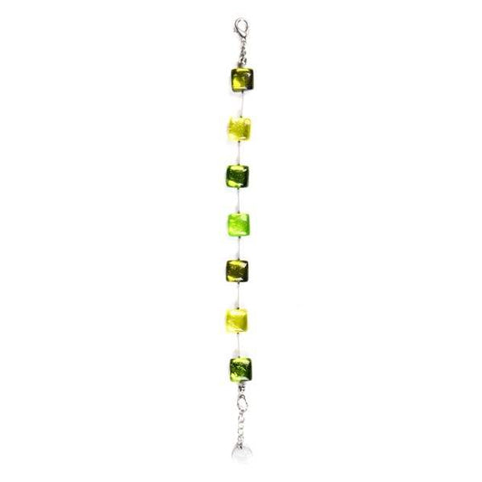Peridot Square Buttons Bracelet | The Jewellery Stop