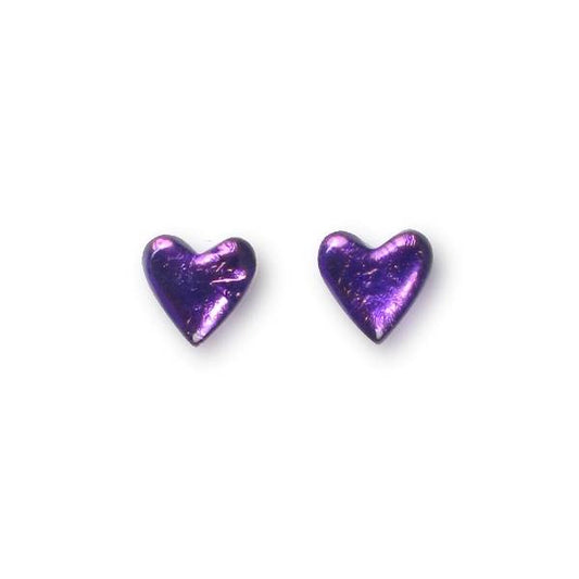 Peacock Heart Stud Earrings | The Jewellery Stop