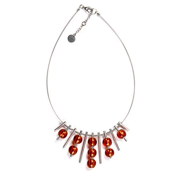 Orange Dew Drops Necklace | The Jewellery Stop