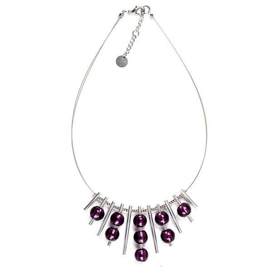Purple Dew Drops Necklace | The Jewellery Stop