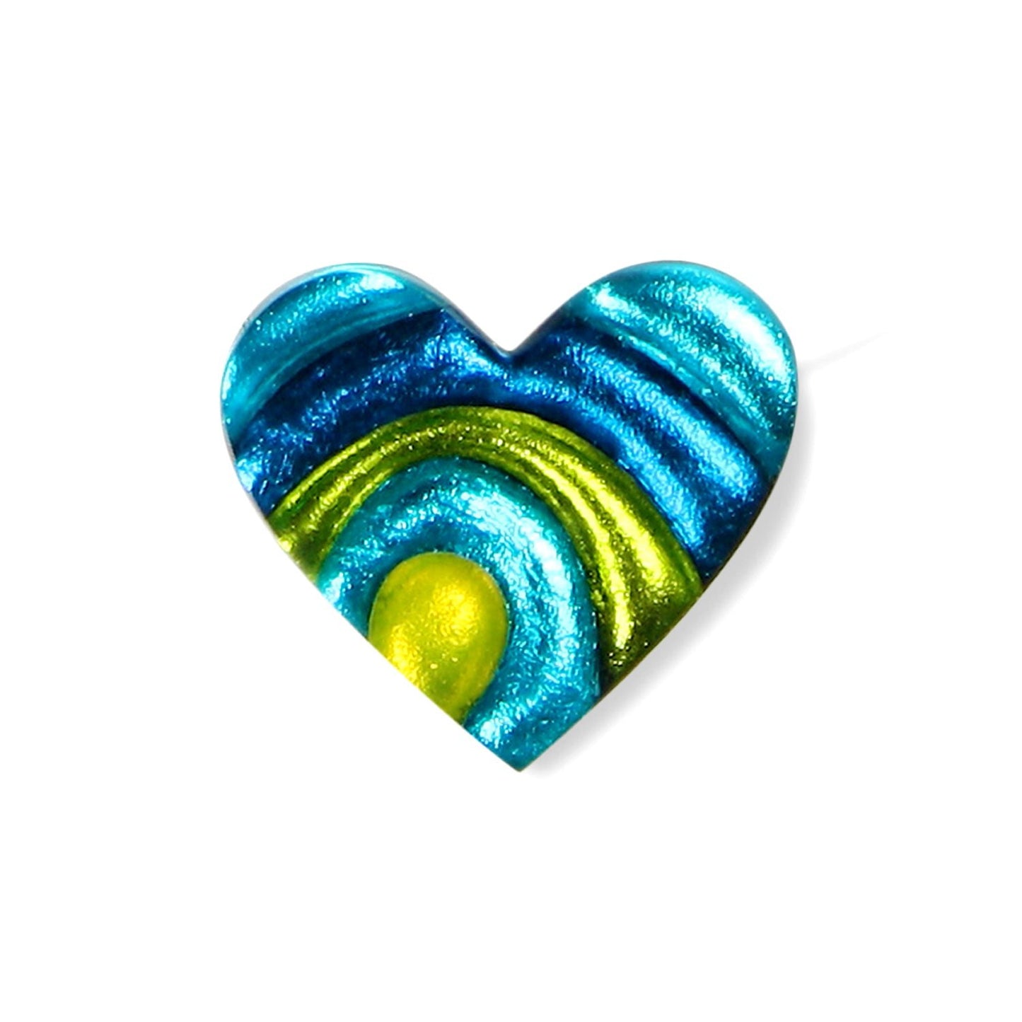 Seaweed Heart Swirl Brooch | The Jewellery Stop