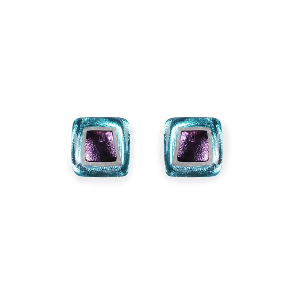 Haze Irregular Squares Stud Earrings | The Jewellery Stop