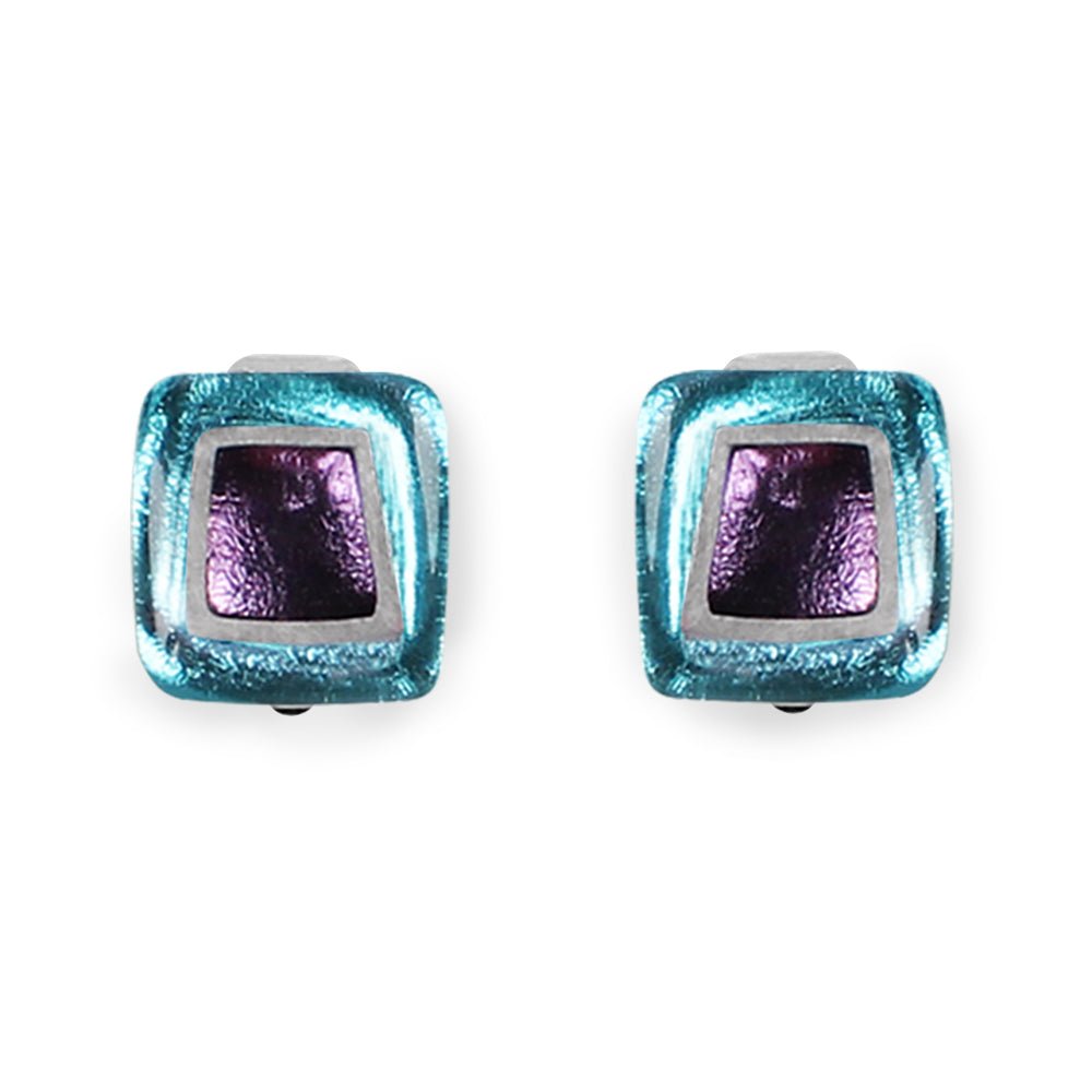 Haze Irregular Squares Clip Earrings | The Jewellery Stop