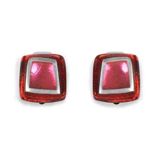 Trifle Irregular Squares Clip Earrings | The Jewellery Stop
