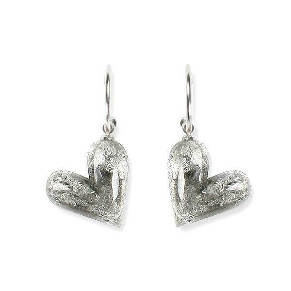 Grey Antique Heart Creole Earrings | The Jewellery Stop