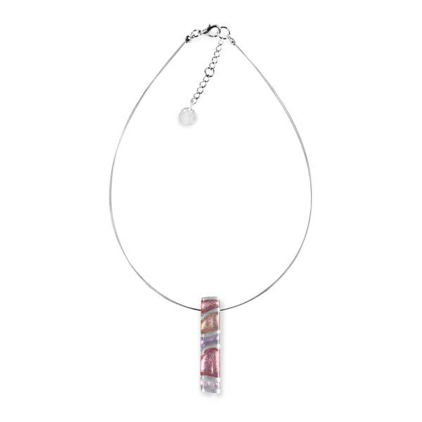 Blush Wave Stripe Pendant | The Jewellery Stop